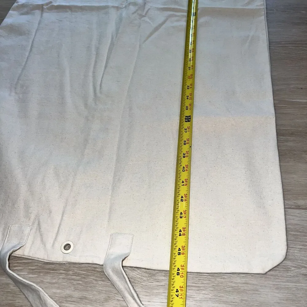 Saint Laurent Cream Flannel Garment Dust Bag Storage Travel Cotton 23